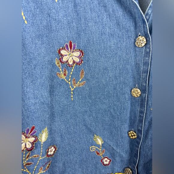 Vintage Tantrum Blues Patchwork Embroidered Jacket - Picture 2 of 5